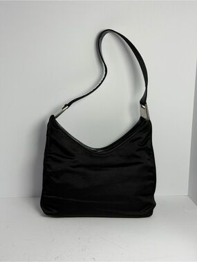 Gucci Black Nylon and Leather Shoulder Bag